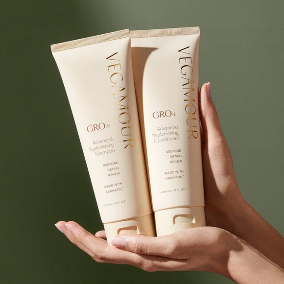 Vegamour GRO+ Advanced Replenishing Shampoo and Conditioner Kit NEW - Picture 2 of 3